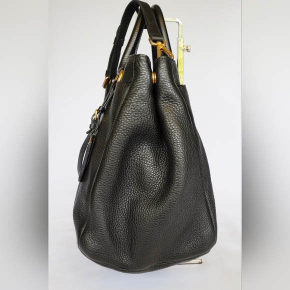 D21❤️Prada Convertible Open Tote Vitello Daino - Picture 8 of 13